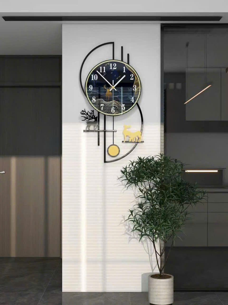 Đồng hồ hươu tuần lộc (có quả lắc) DH 0208